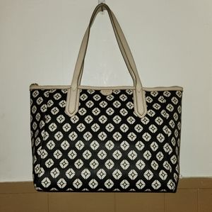 Fossil Sydney Geometric Diamond Coated Tote